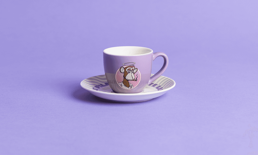 SET OF 4 ESPRESSO CUP AND SAUCER